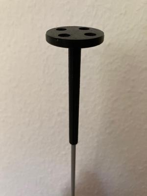 Antenna holder for GFK pole