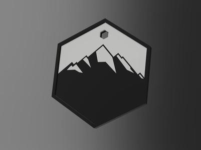 Mountain Name Tag / Pet Tag [Customizable]