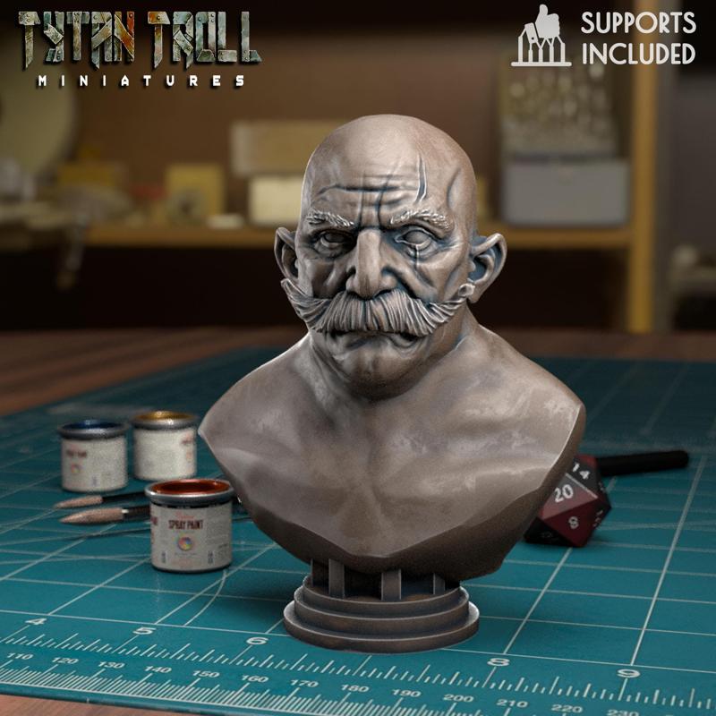 Strongman Bust [Pre-Supported]