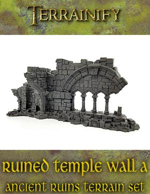 Ruined Temple Wall A: Ancient Ruins Terrain Set