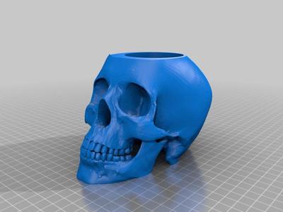 SKULL PLANTER
