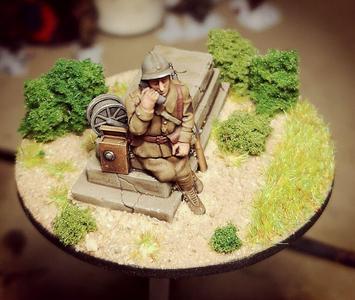 WW2 28mm WW2 french 1940 telephonist