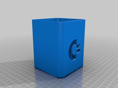 Desk organizer Commodore logo.