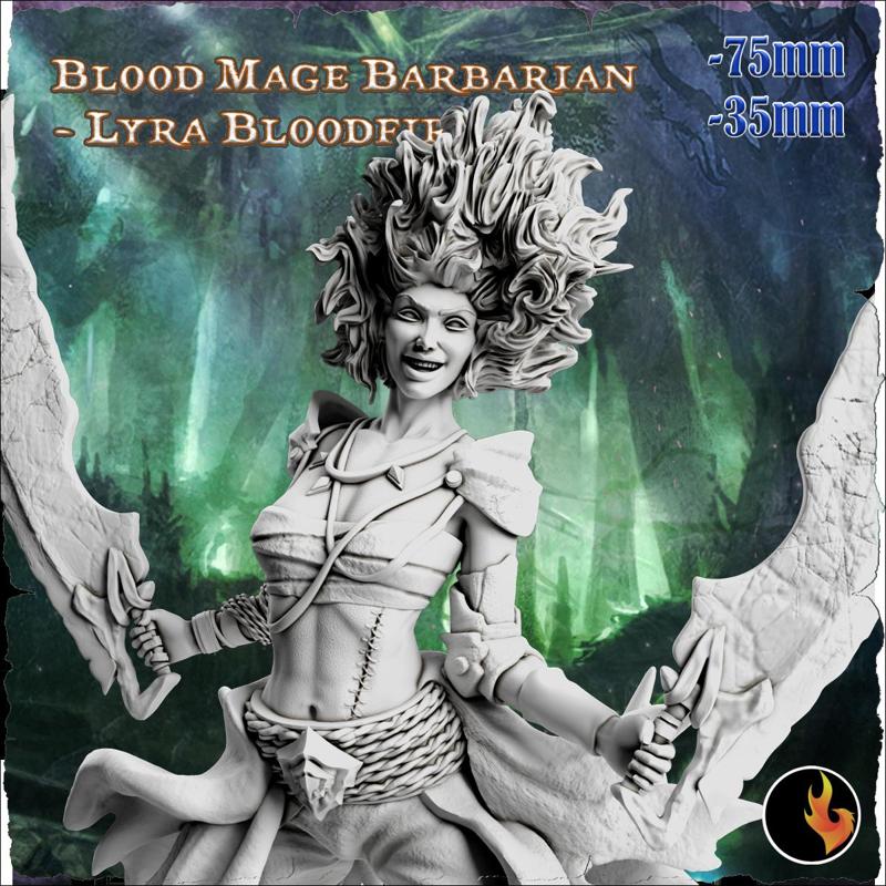 Lyra - Fantasy Girls STL Vol 2 - 75mm + 35mm Scale