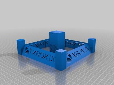 Xbox Series X stand with 25 percent scale model