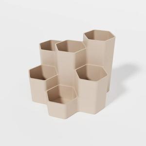 Hexagonal cascade pencil holder 07   