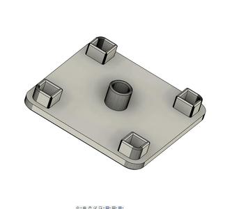 End Cap for 40x40mm I Profile   