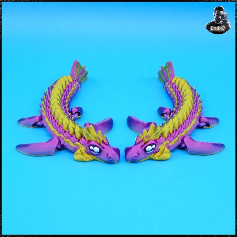 Baby Sea Dragon - articulated - print in place - no supports   