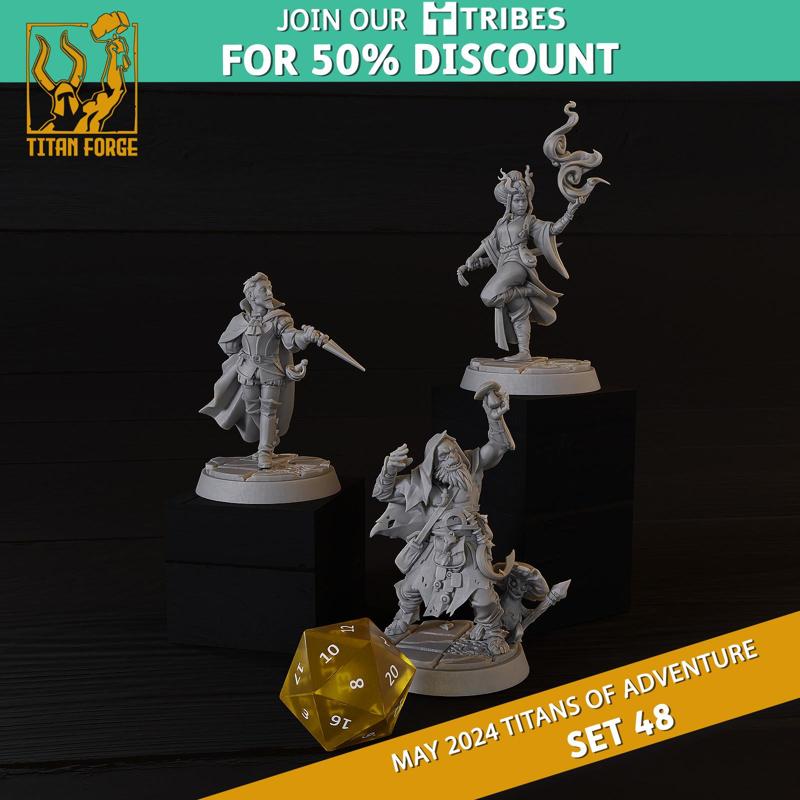 RPG - DnD Hero Characters - Titans of Adventure Set 48