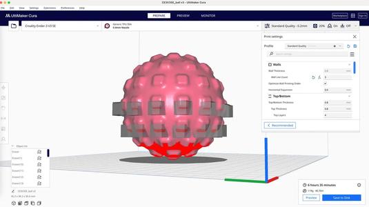 Franklin Method Ball Alternative, Fitness Massage Ball, 9cm, TPU   