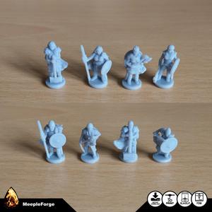 Tiny Viking Heroes for use with TTRPG or DnD style games 22mm