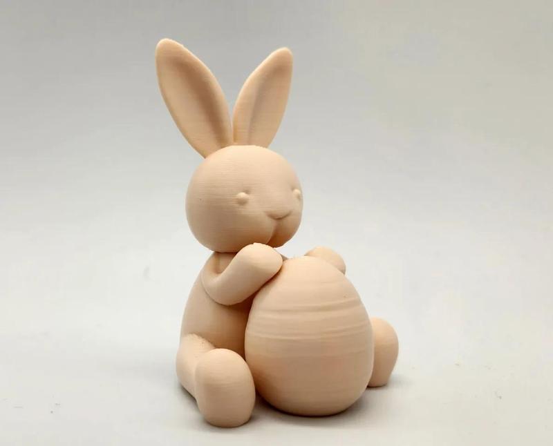 Bunny with Big Easter Egg   