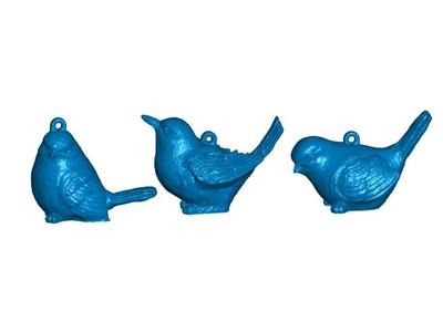 3 Bird Tree Ornaments