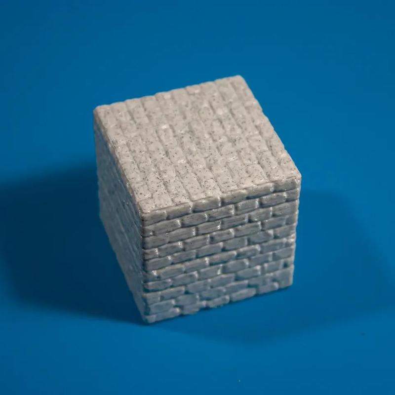 Brick wall cube   