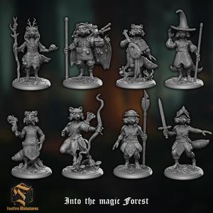 Raccoon/Harengon Village set 20mm Base