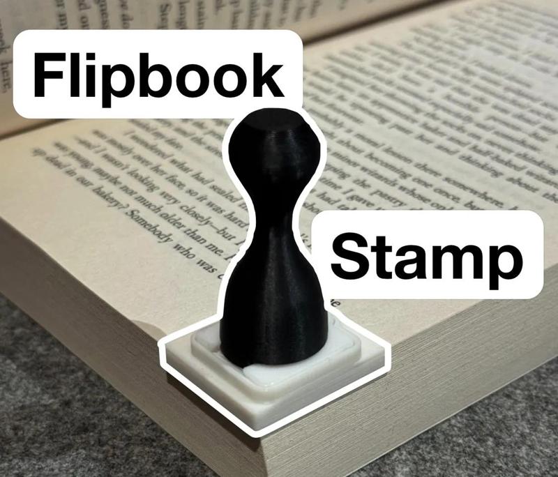 Customizable Flipbook Stamp (Dancing Gingerbread Man)   