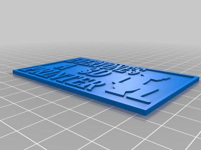Everyones a 3d printer card