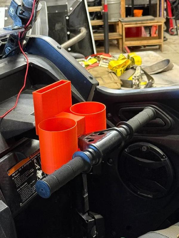 Side By Side Cup and Phone Holder UTV, KRX, RZR   