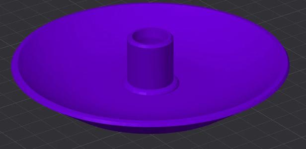 Bong/Waterpipe Bowl Holder & Herb Dish - 14mm W/ Reinforced Center   