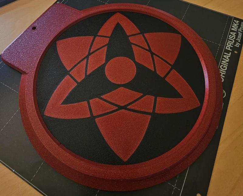 Hand Fan - Naruto Theme (Sasuke's Eternal Mangekyou Sharingan)   