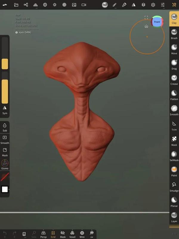 Simple Alien Bust   
