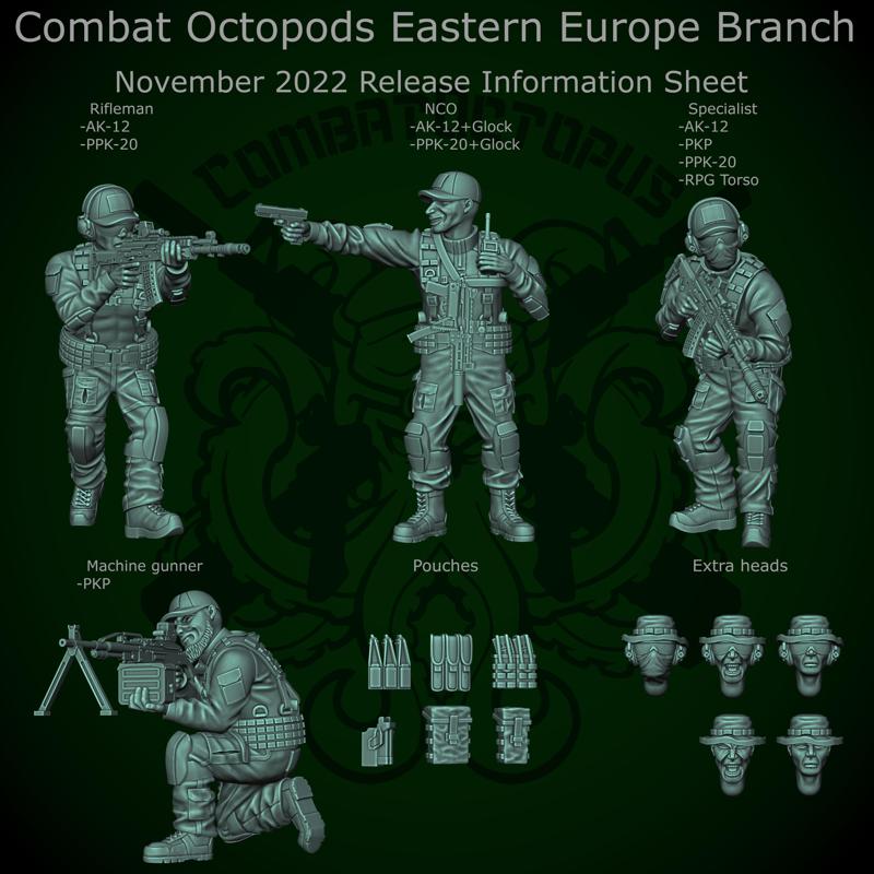 Patreon release 17 - November 2022 - Combat Octopods Eastern Europe Branch