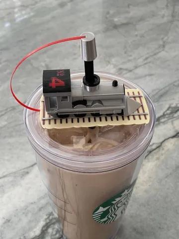 Locomotive Straw Topper   