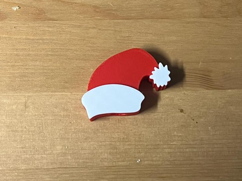 Santa Hat Stanley Straw Topper