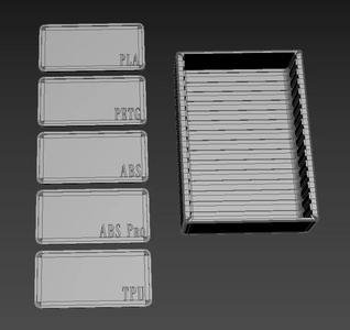 Filament Swatches w\ Case   