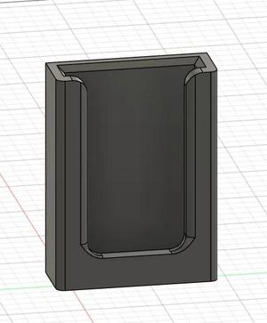 Holder for a 40mm wide and 7mm remote   