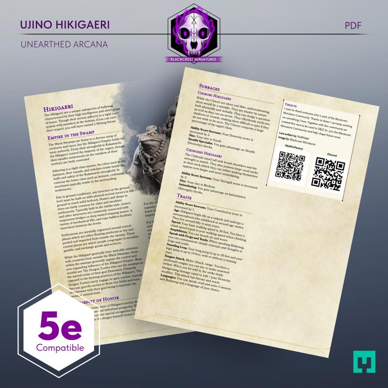 [PDF] Ujino Hikihaeri | Unearthed Arcana | Hikigaeri Race