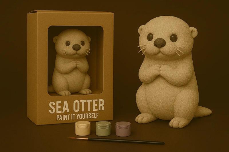 Sea Otter – Paint-It-Yourself   