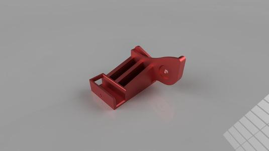 Wire Brush Nozzle Cleaner Mount for use with Ender 3 Microswiss Direct Drive Kit