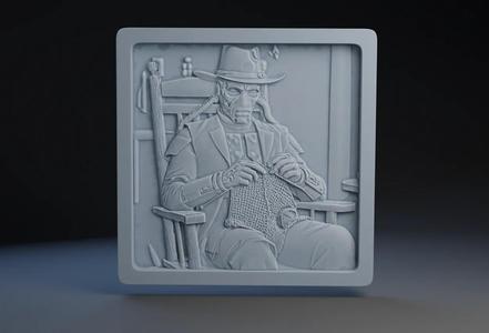Off Duty in the Outer Rim Collection : Cad Bane Knitting for the Critter Care Collective   