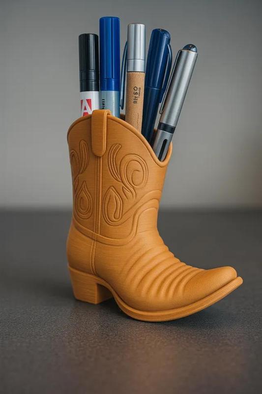 Cowboyboot Desk Organizer   