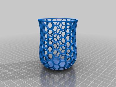 Small hexagon pencil holder