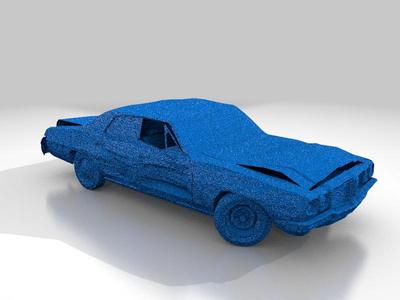 wrecked lemans sedan