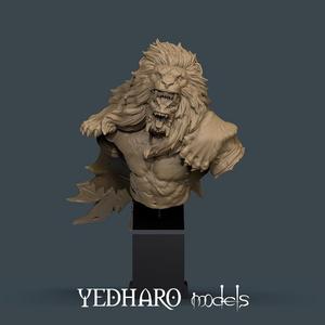 Orc lion hunter Bust
