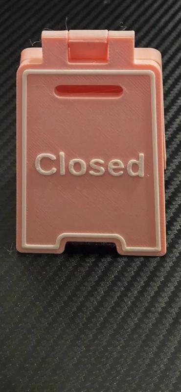 Open/Closed Sandwich Board Sign   