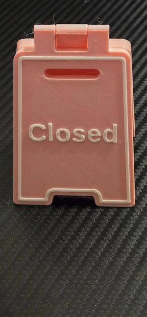 Open/Closed Sandwich Board Sign   