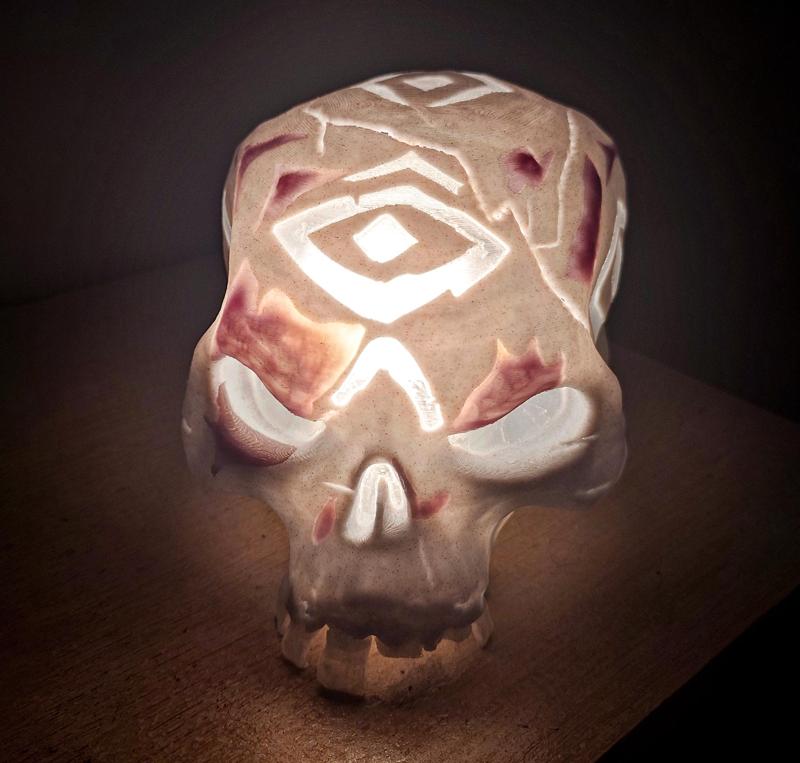Glowing Skull Lamp Sea of Thieves
