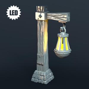 LED Hanging Brazier Post