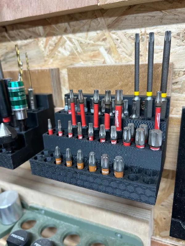 Wall Mount Hex Bit Storage (Support murale embout Hexagonale)   