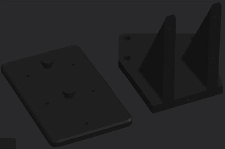 Creality Nebula Pad Landscape Mount Holder V2 split   