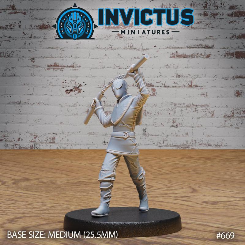 Ninja Clan Nunchuks / Galactic Covert Agent / Martial Art Warrior / Japanese Space Tribe / Cosmic Wars Army / Star Battle Male Samurai / Cyberpunk Shinobi Master / Evil Fighter / Sci-Fi Encounter