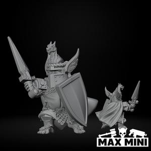 Halfling Dragon Helm Foot Knight