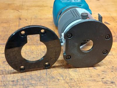 Bosch GKF 18V-8 baseplate with small center hole   