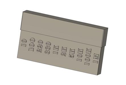 Storage bin for Raspberry Pi and Arduino resistors