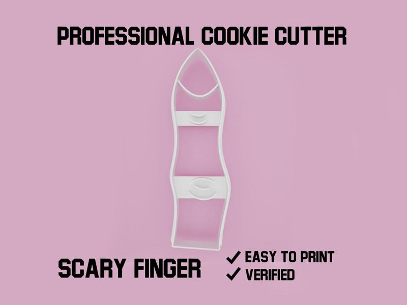 Scary finger cookie cutter