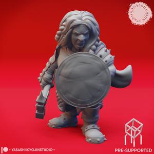 Duergar - Shield - Tabletop Miniature (Pre-Supported)